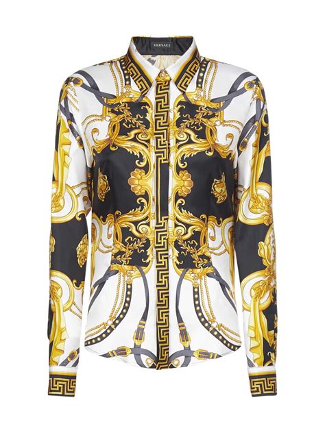 versace size 42 shirt in us|Versace fitted shirts for men.